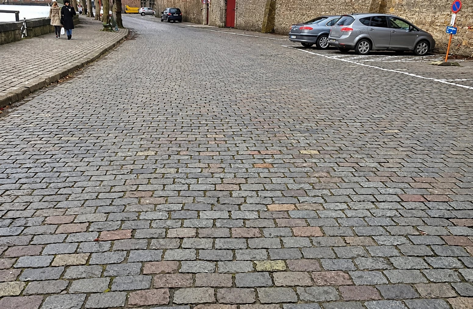 Cobblestone Street in Belgium
