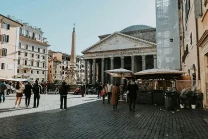 Cobblestone, Rome City Italy 1700