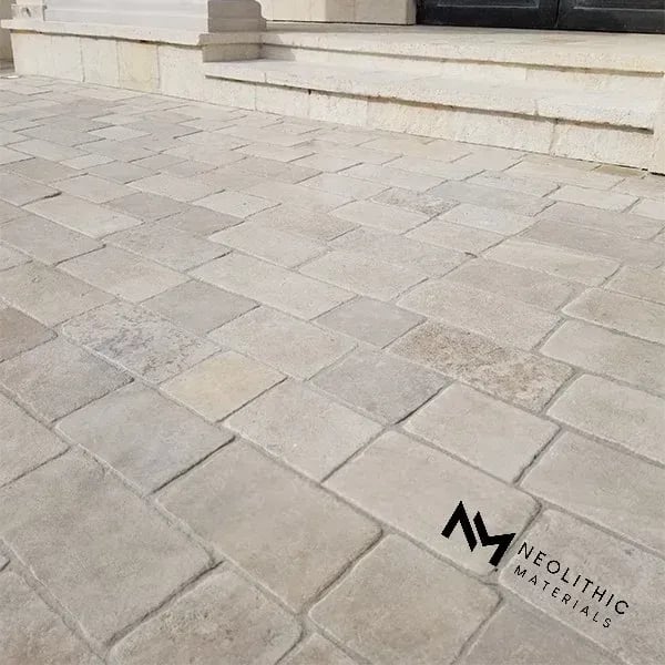 Aged Burgundy Cobblestone - Image 1