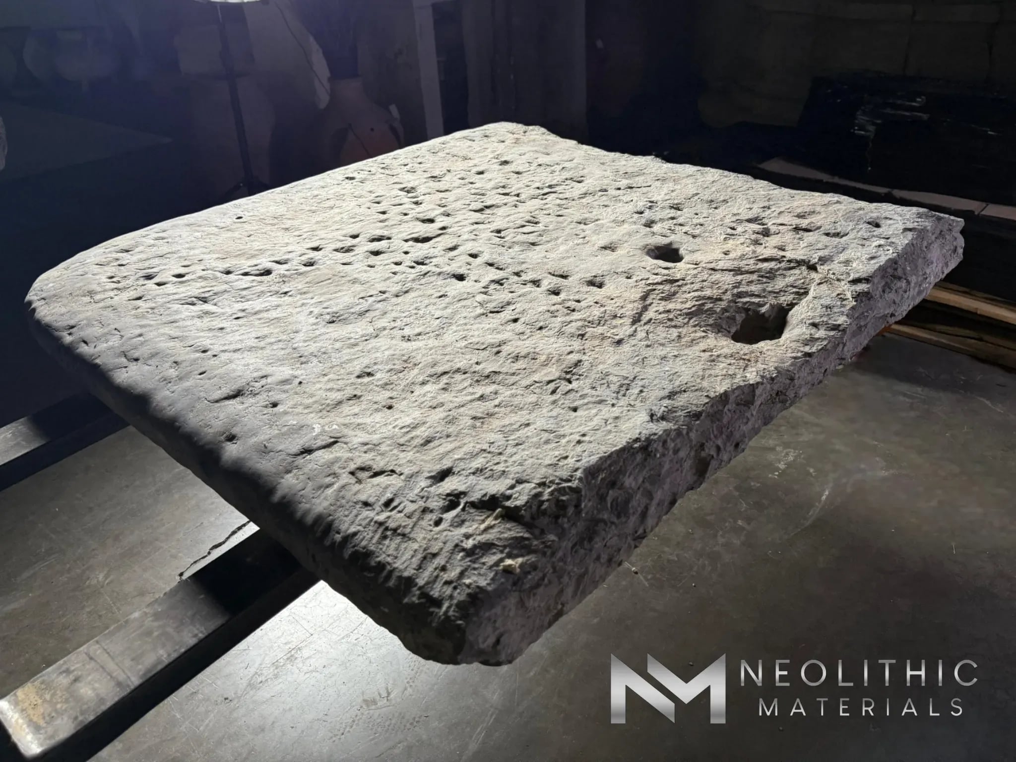 French Antique Limestone Slab - Image 4