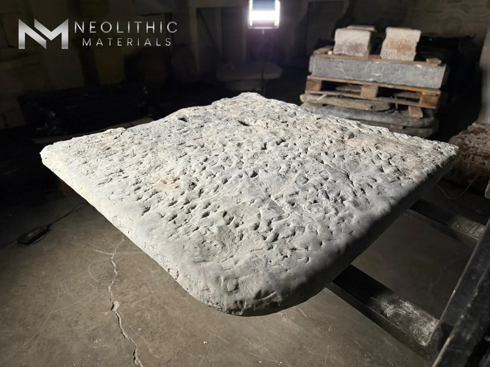 French Antique Limestone Slab - Image 1