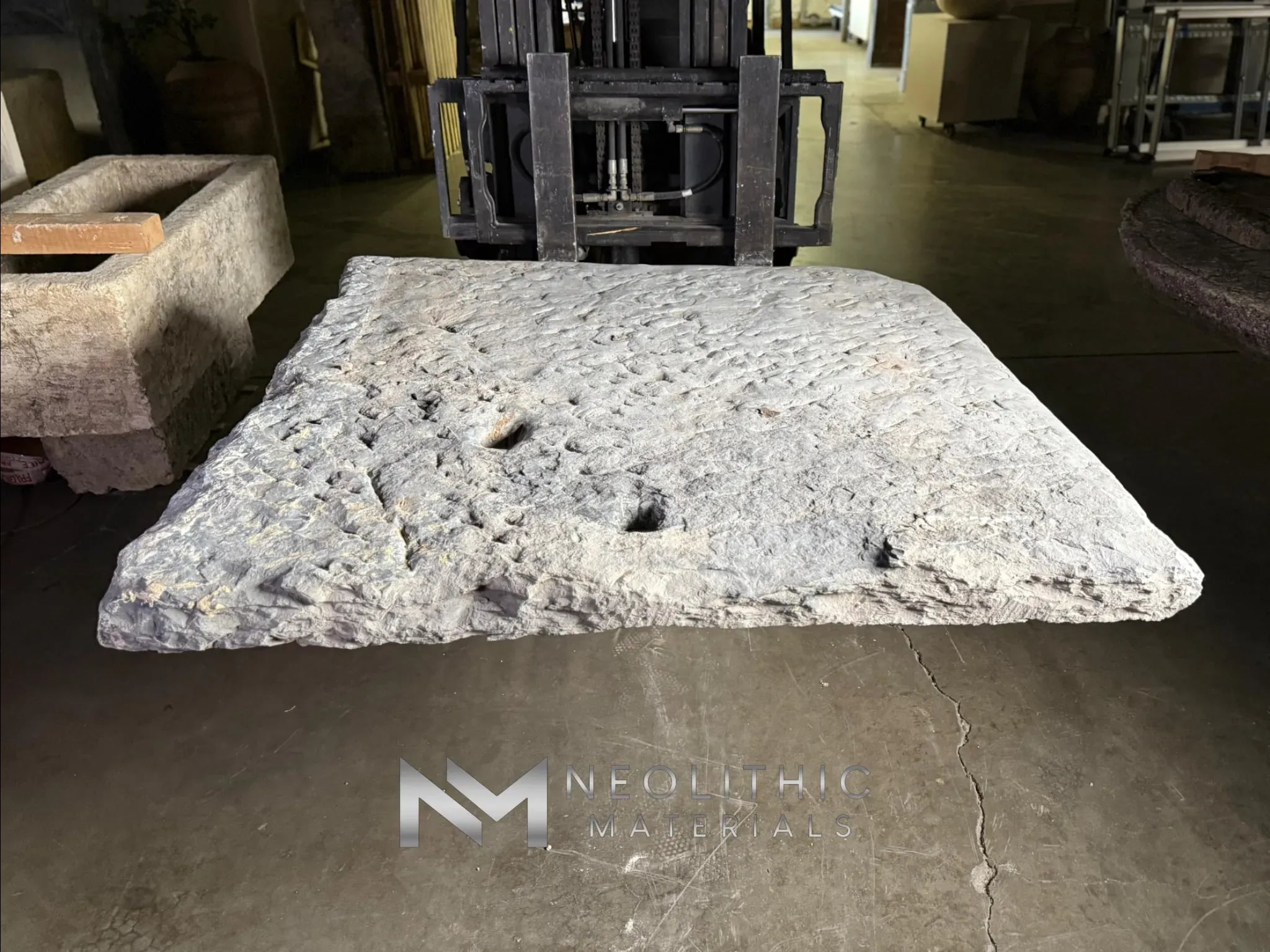 French Antique Limestone Slab - Image 2