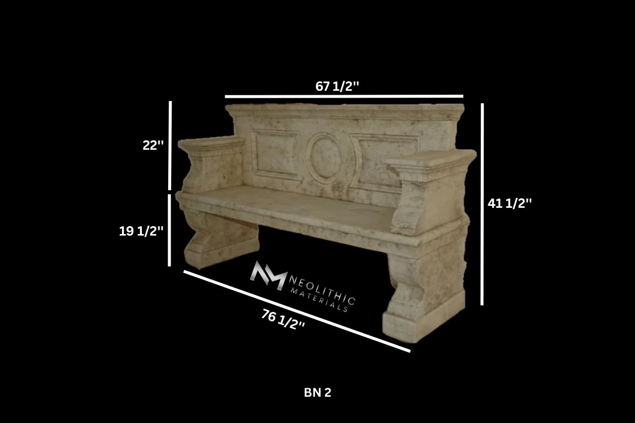 Limestone Bench - Image 3