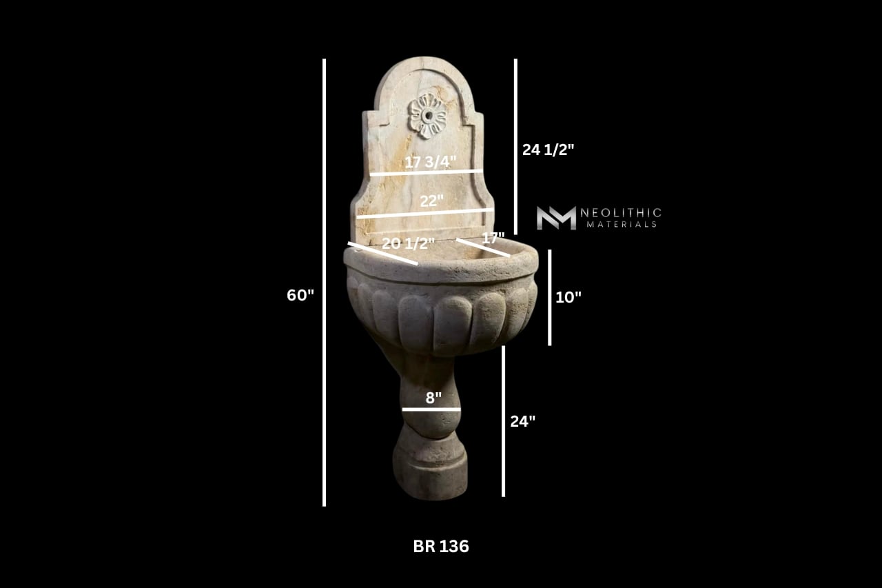 Reclaimed Limestone Fountain - Image 7