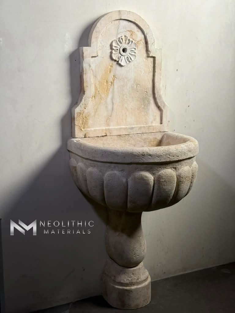Reclaimed Limestone Fountain