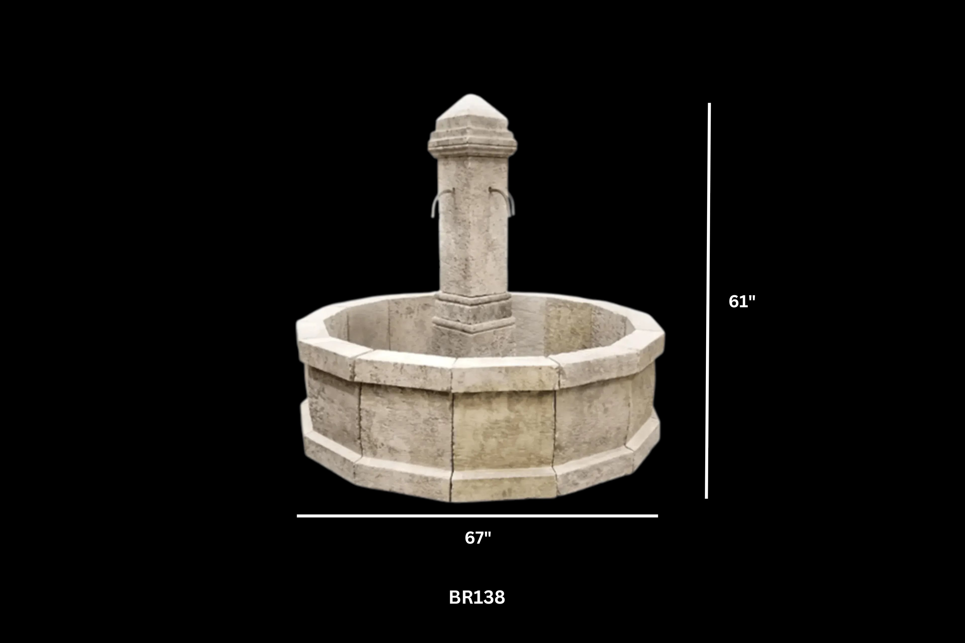 Reclaimed Limestone Fountain - Image 2