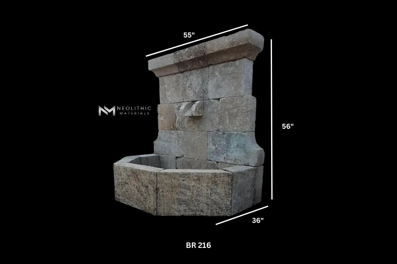 Reclaimed Limestone Fountain - Image 3