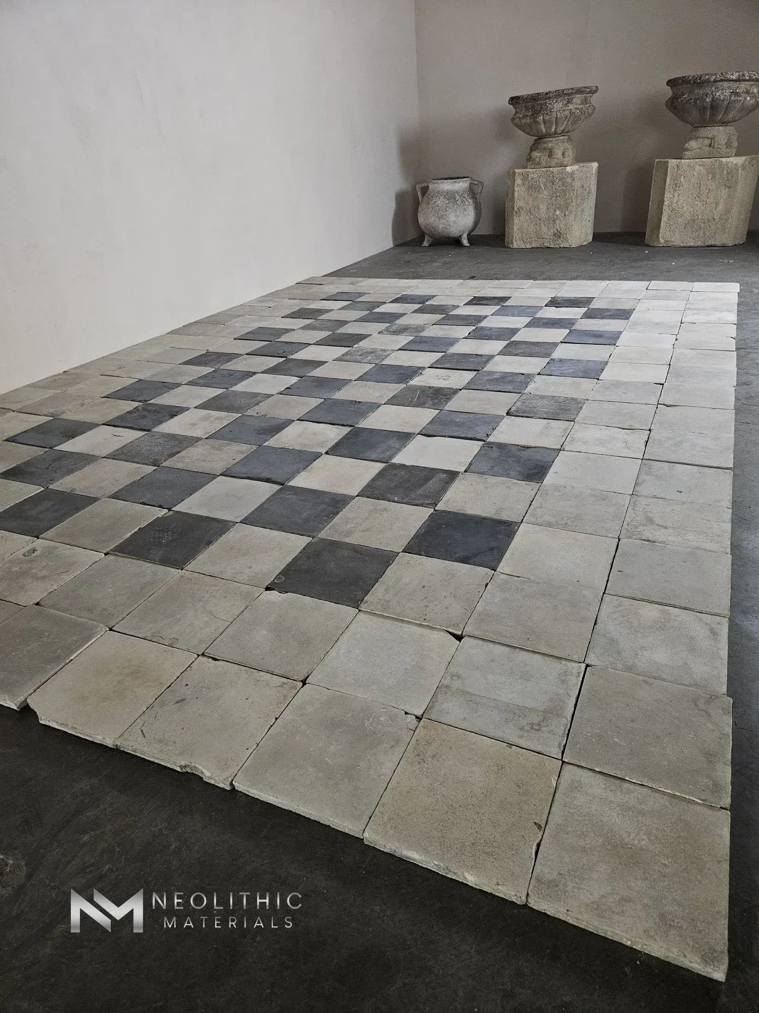 Black and White Cement Tiles - Image 2
