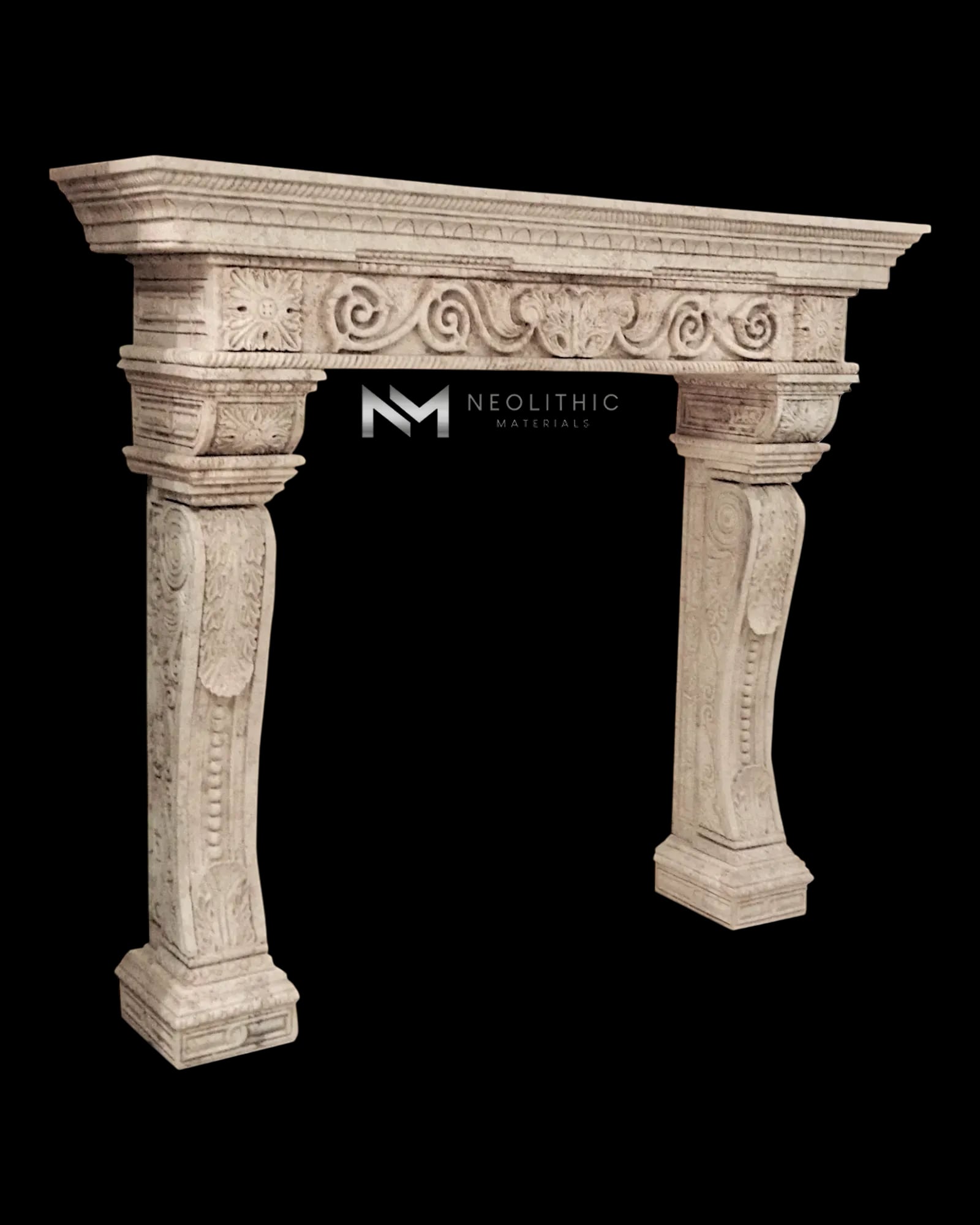 Torichelli Limestone Mantel