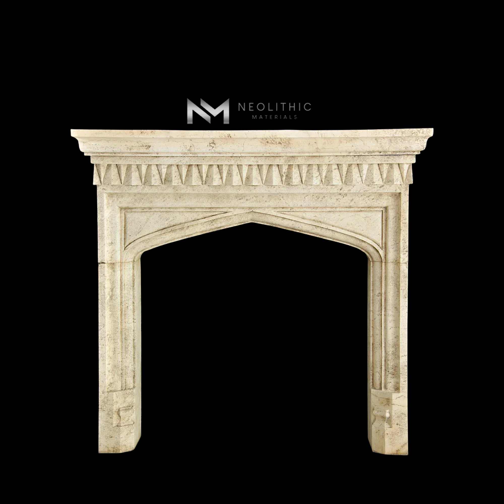 Limestone Fireplace Mantel