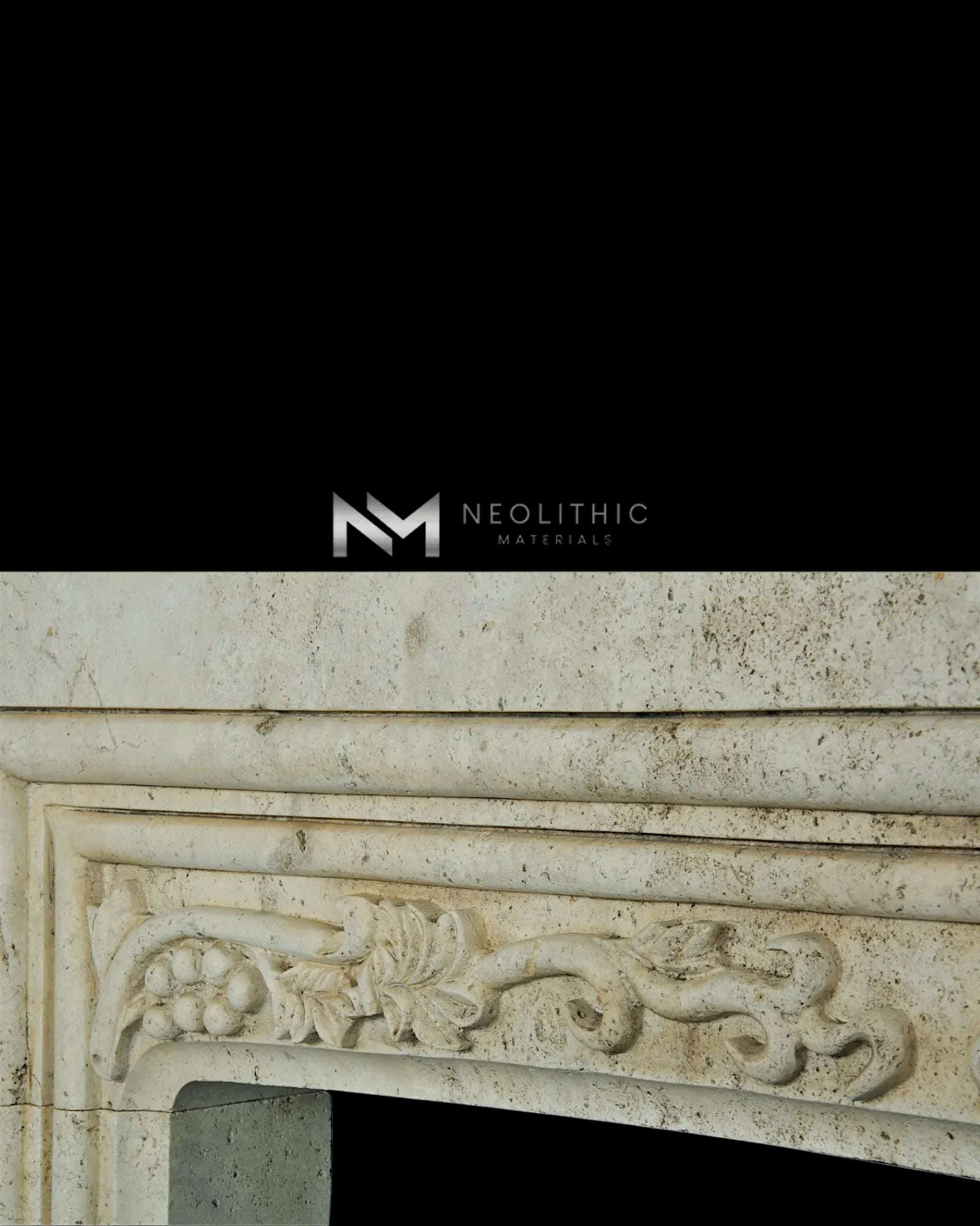Limestone Fireplace Mantle - Image 3