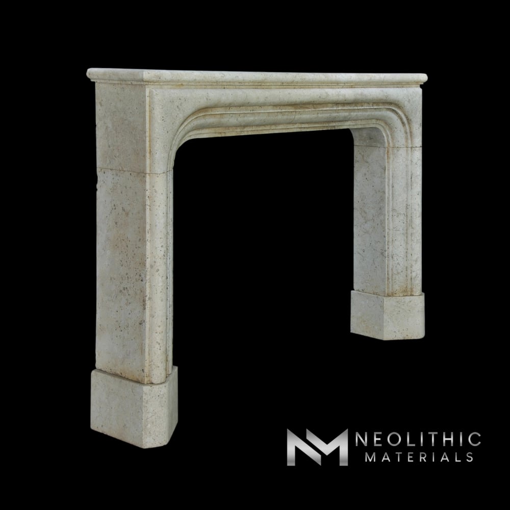 Limestone Fireplace Mantel