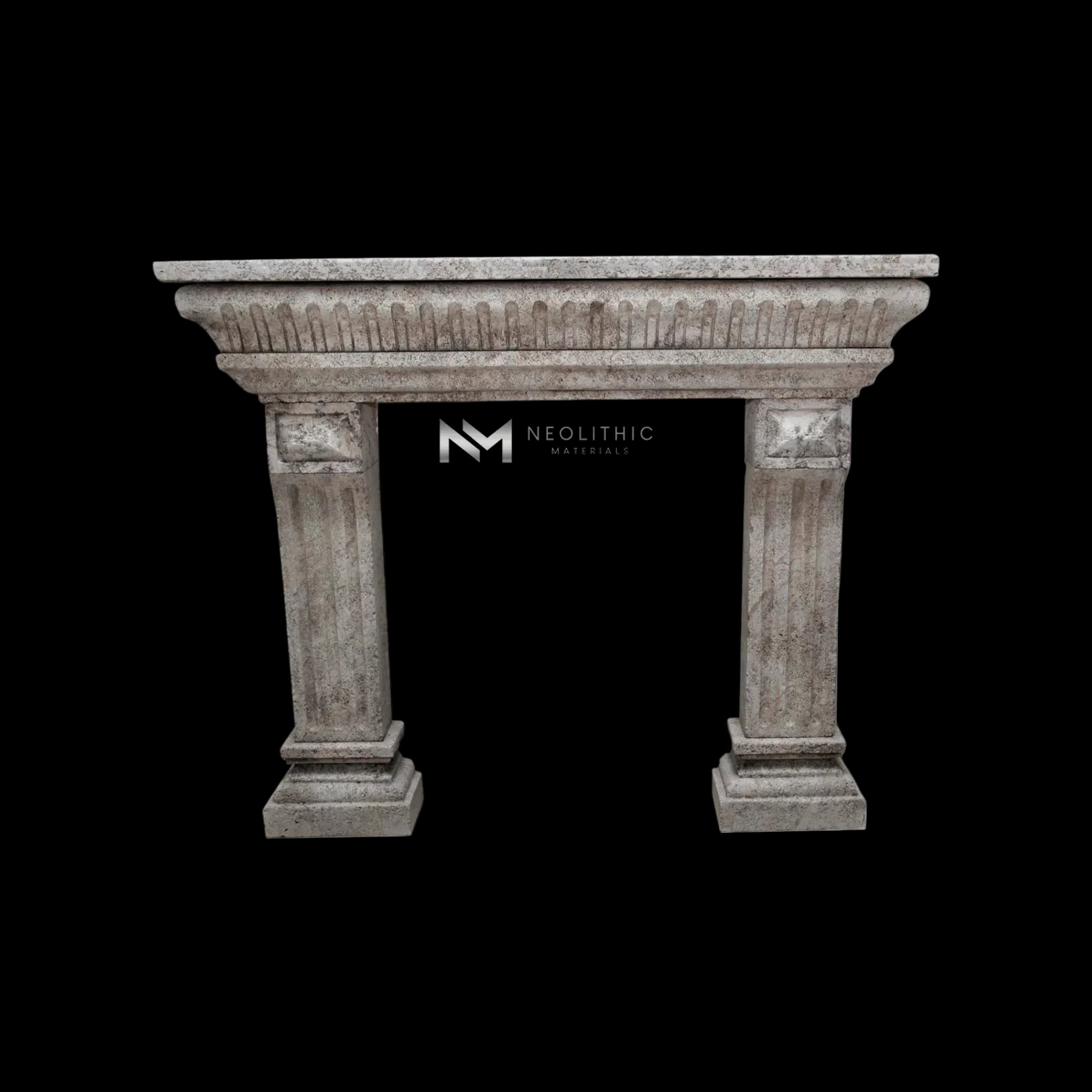 Limestone Fireplace Mantel