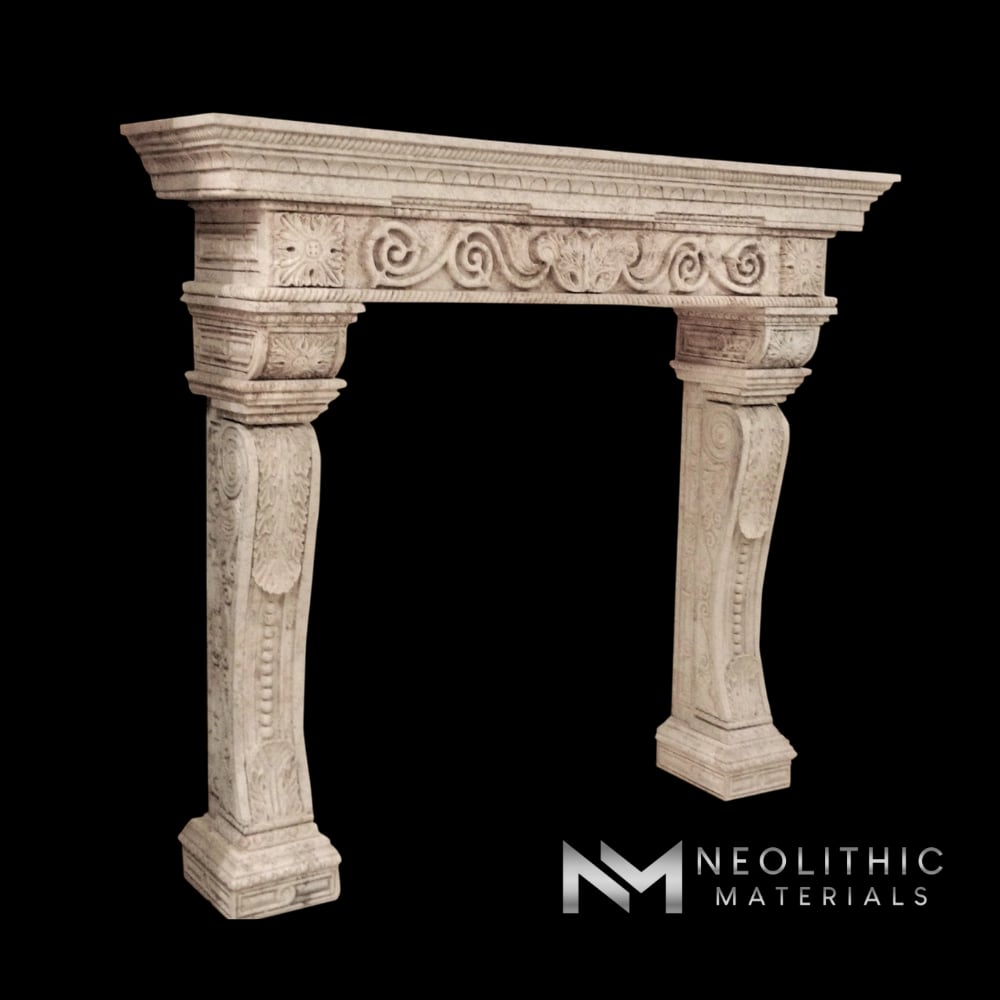 Torichelli Limestone Mantel