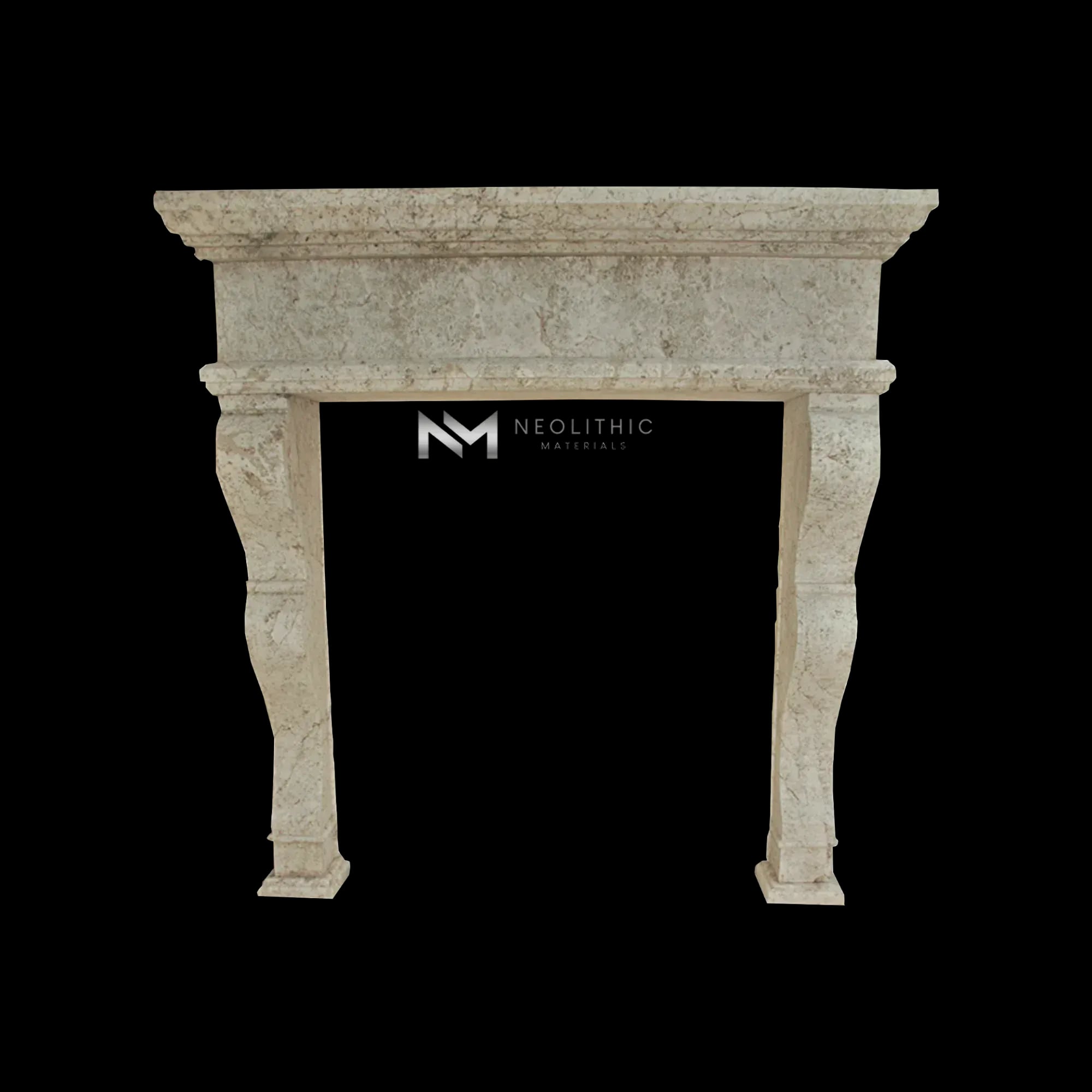 Limestone Fireplace Mantel