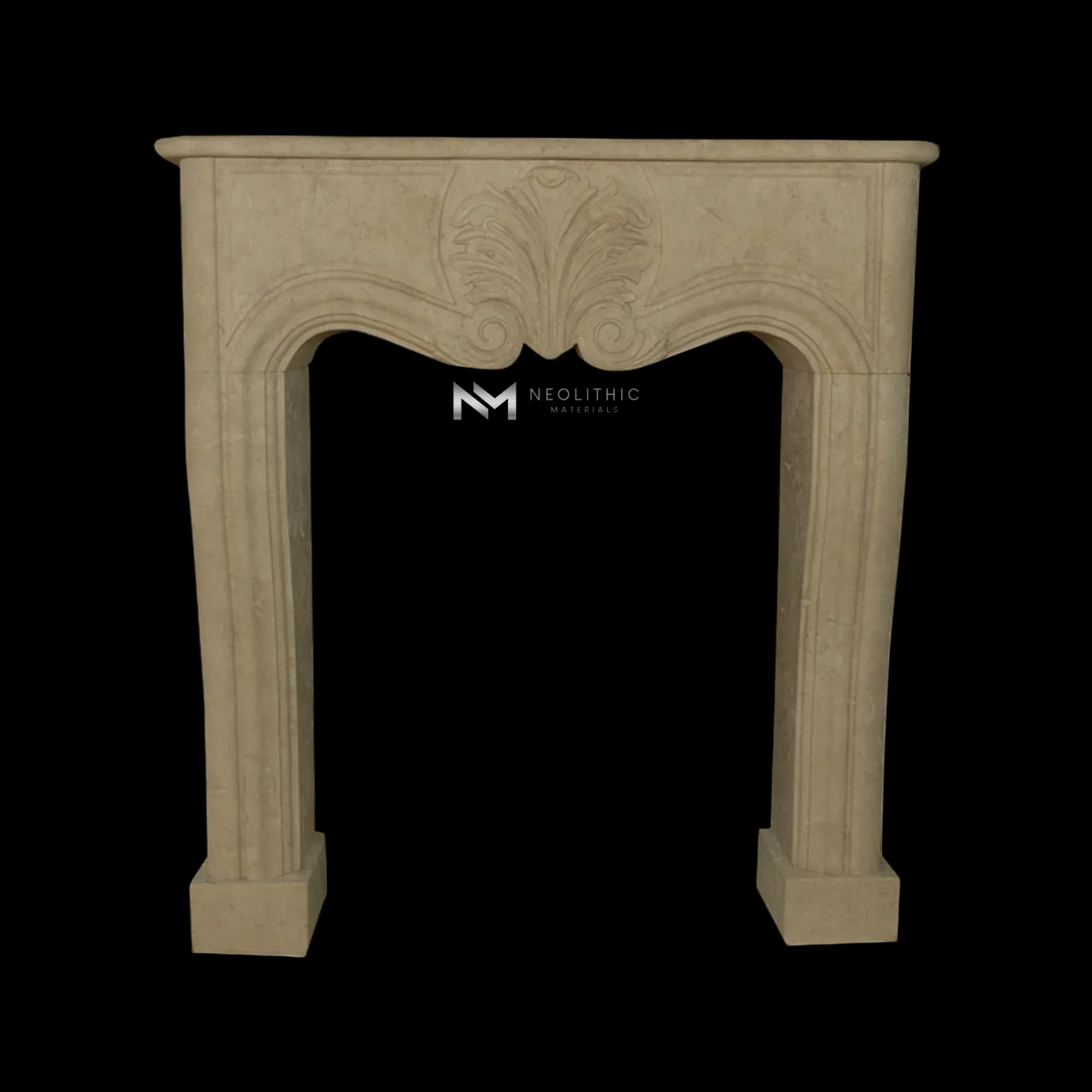 Limestone Fireplace Mantel