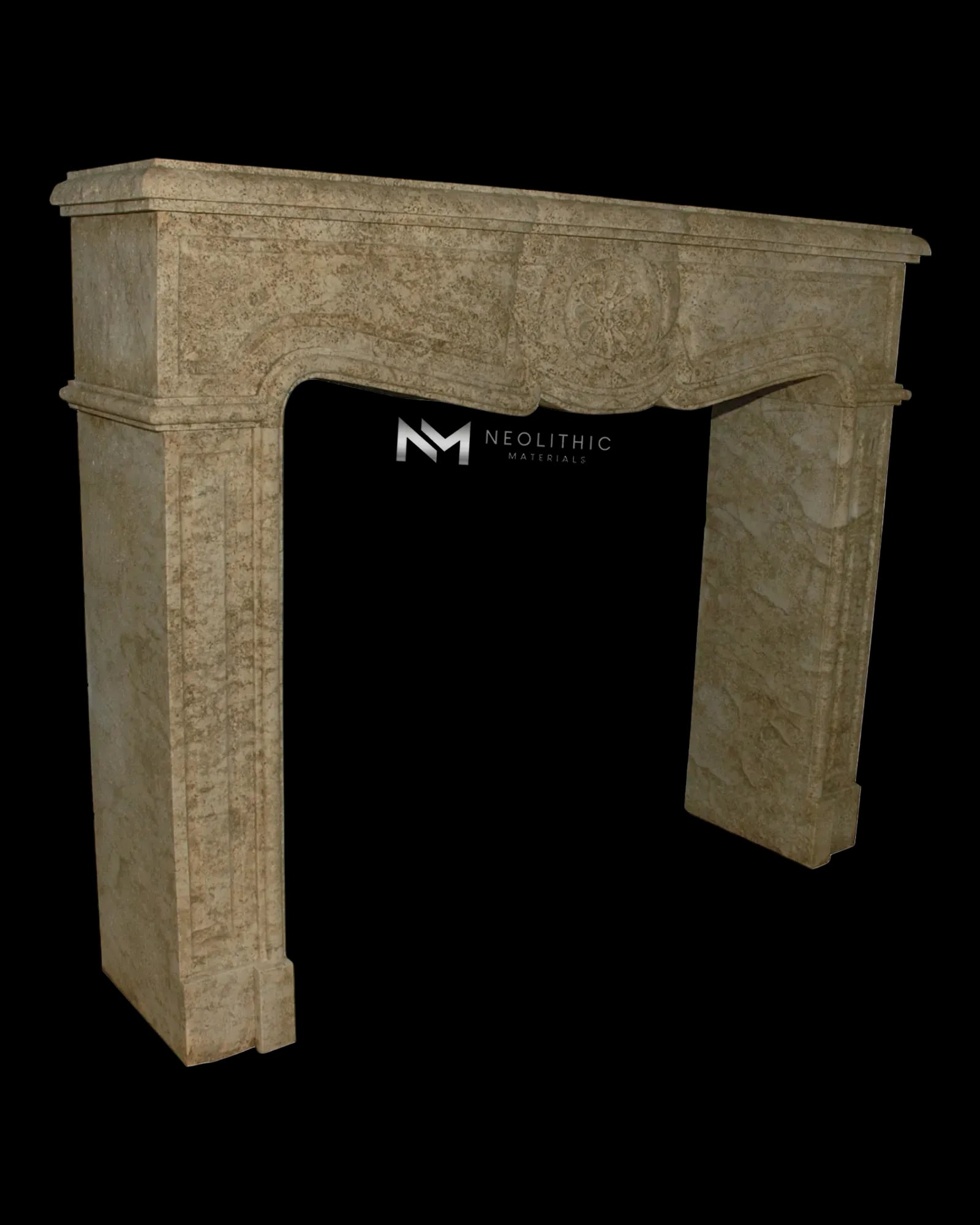 Limestone Fireplace Mantel