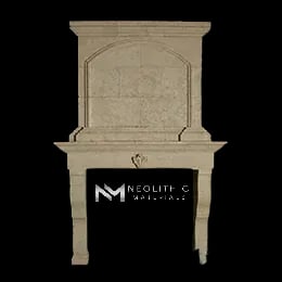 Limestone Fireplace Mantel