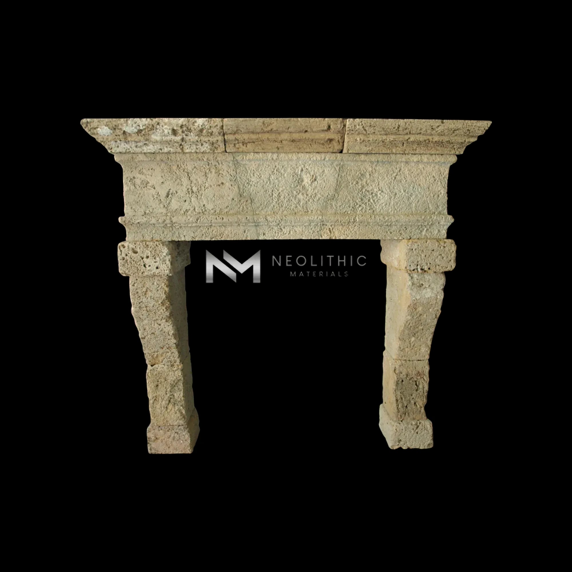 Reclaimed Limestone Mantel - Image 1