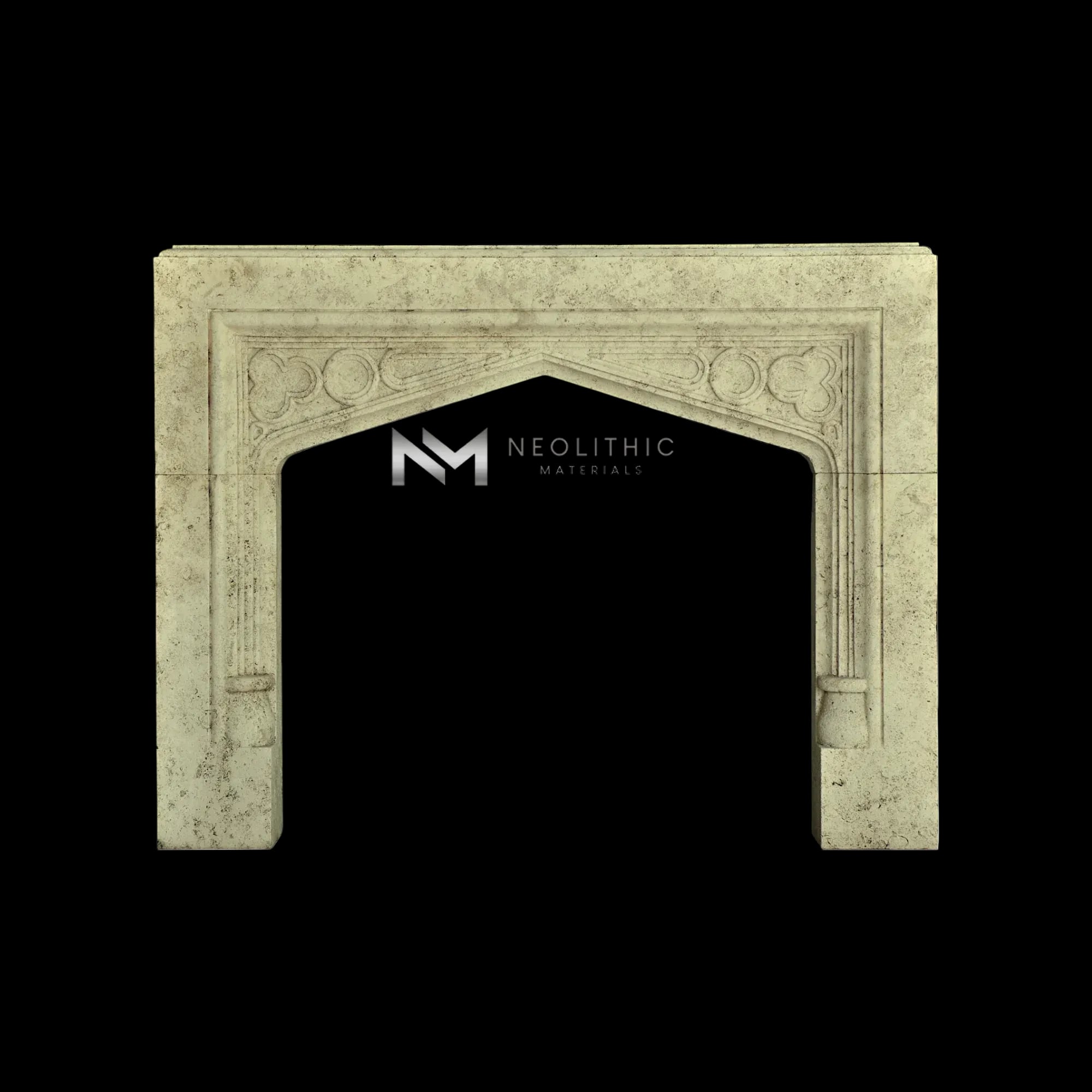 Limestone Fireplace Mantel