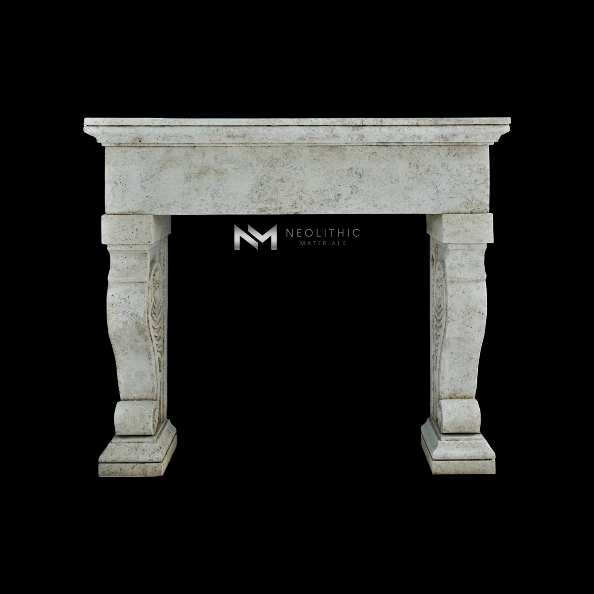 Limestone Fireplace Mantel