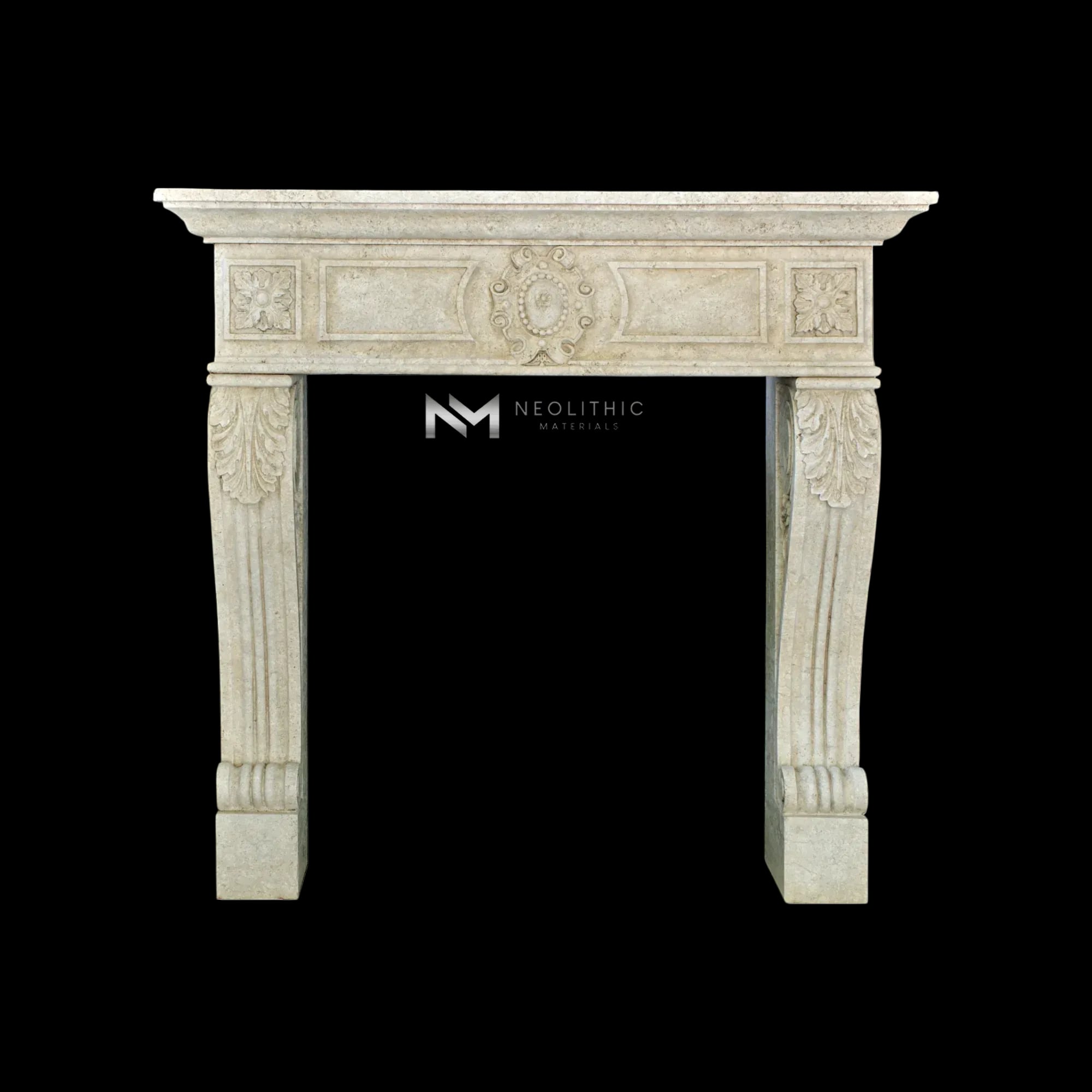 Limestone Fireplace Mantel