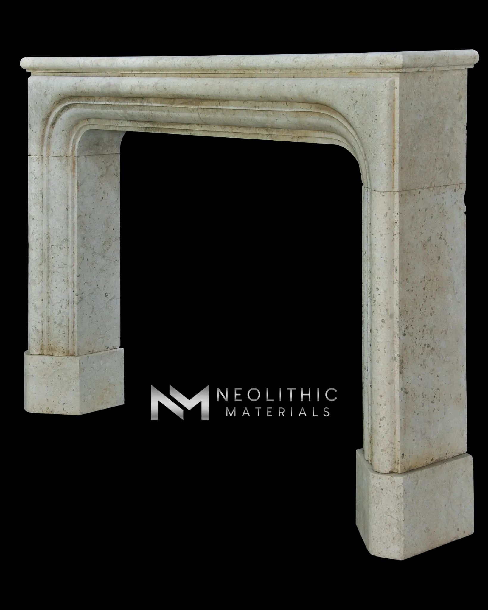 Limestone Fireplace Mantel - Image 2