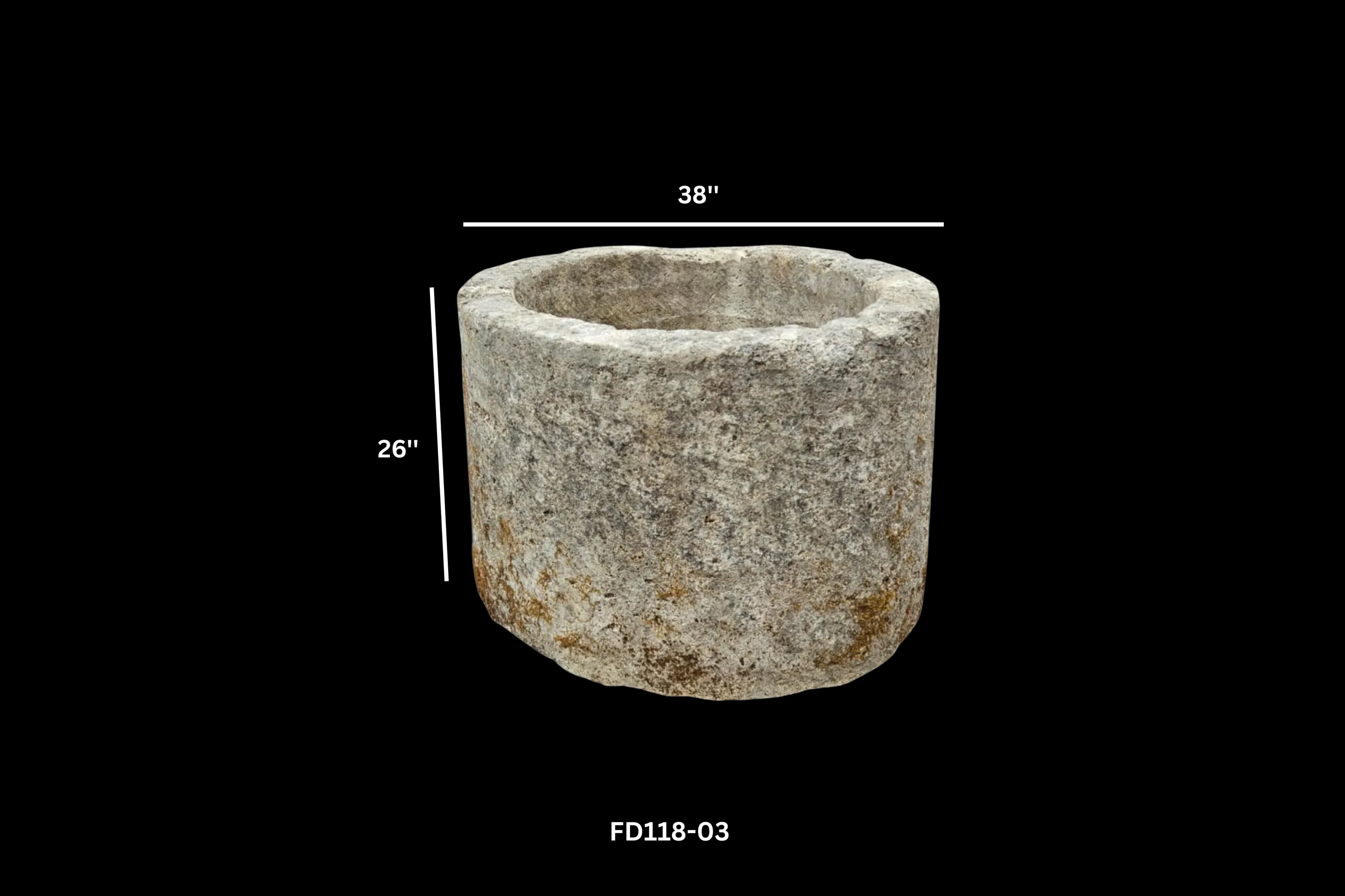 French Antique Limestone Wellhead - Image 5