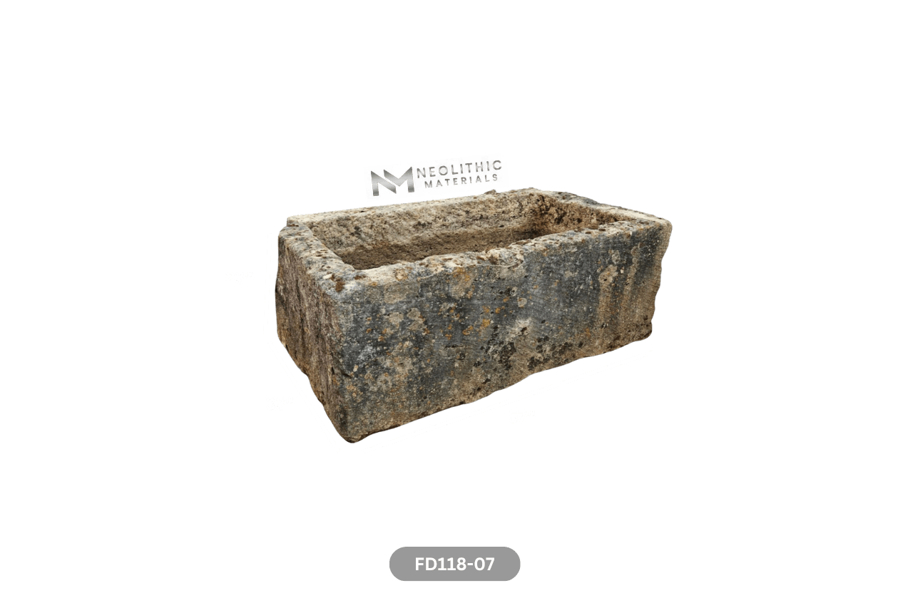 Antique French Limestone Trough - Image 7