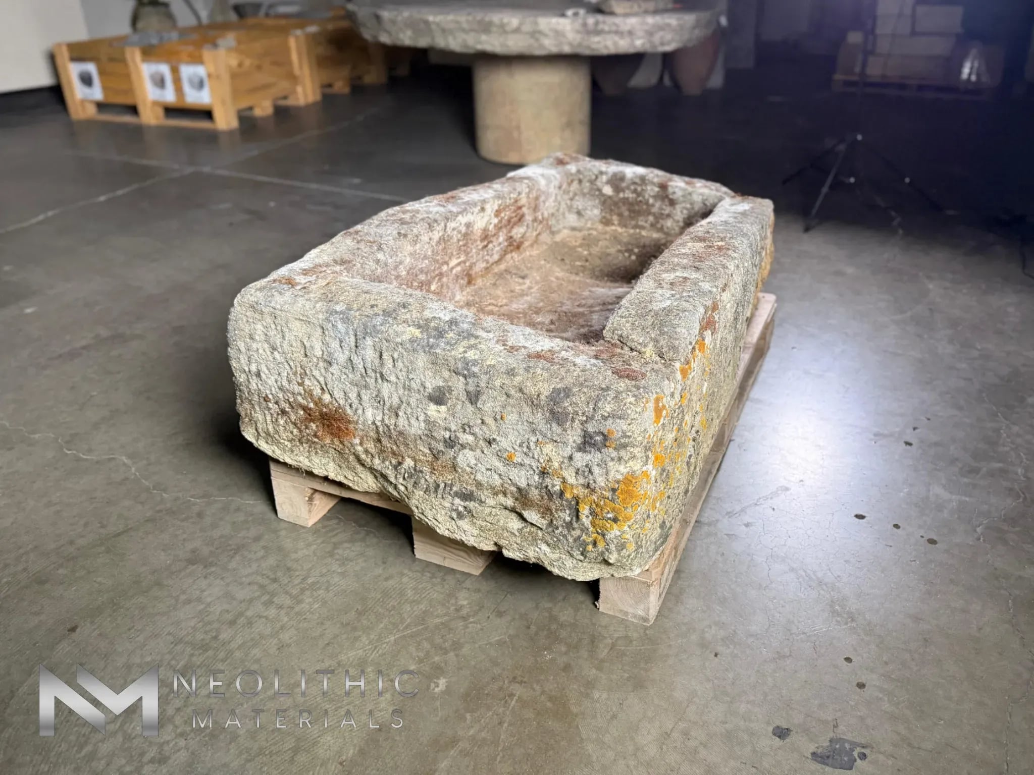 French Antique Limestone Trough - Image 4