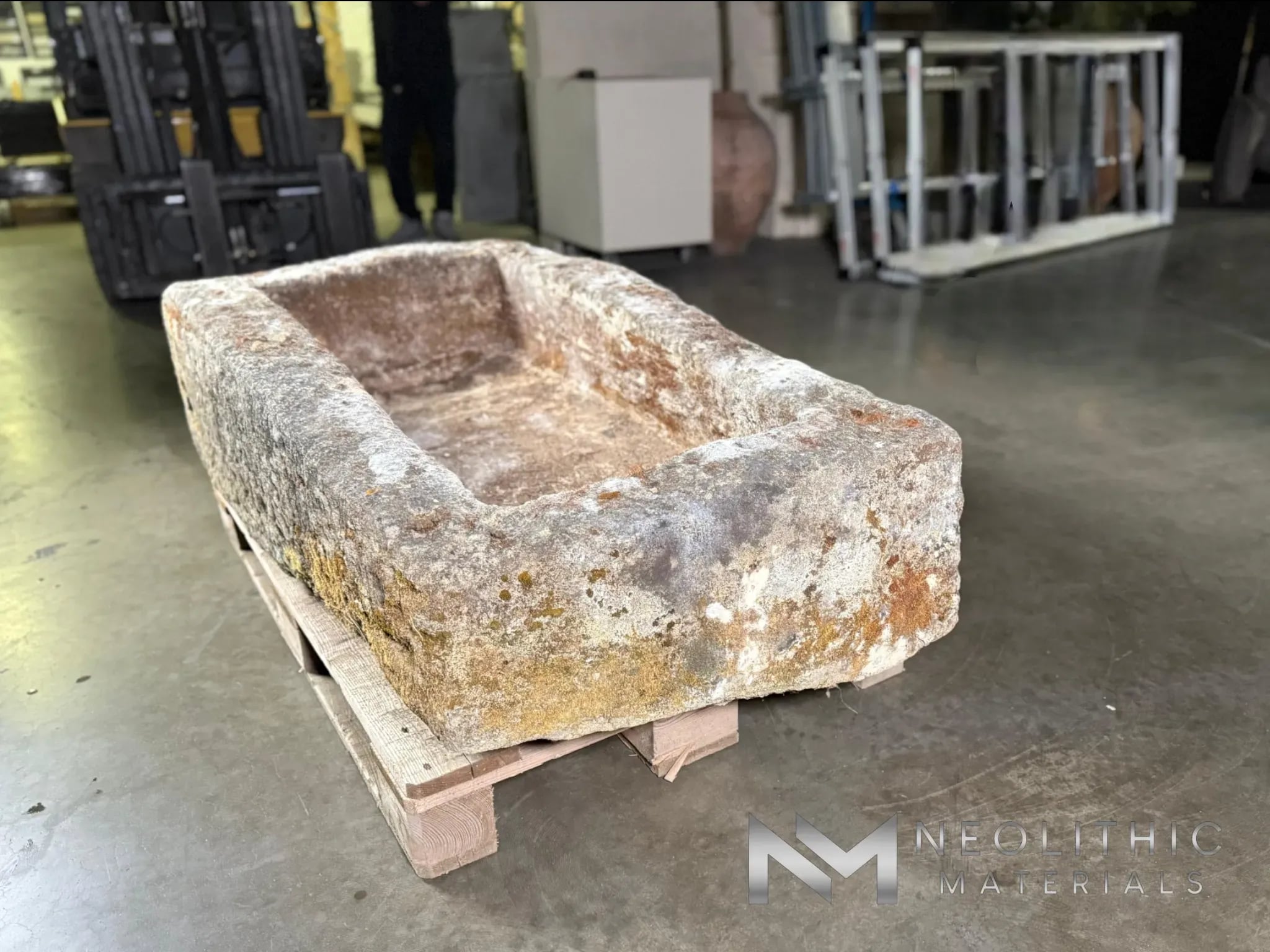French Antique Limestone Trough - Image 5