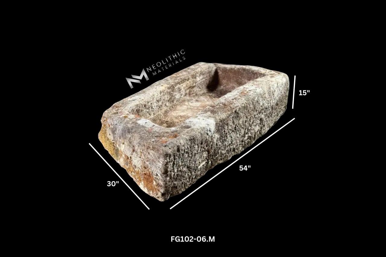 French Antique Limestone Trough - Image 7