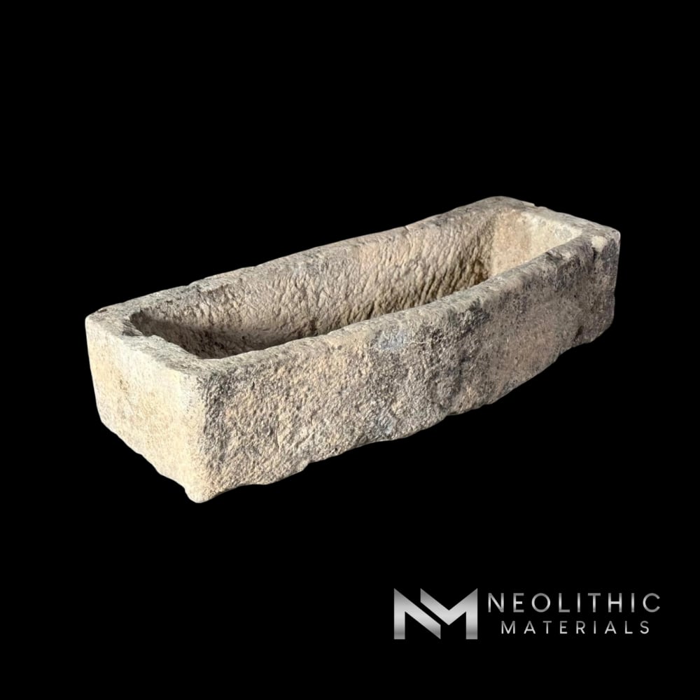 French Antique Limestone Trough