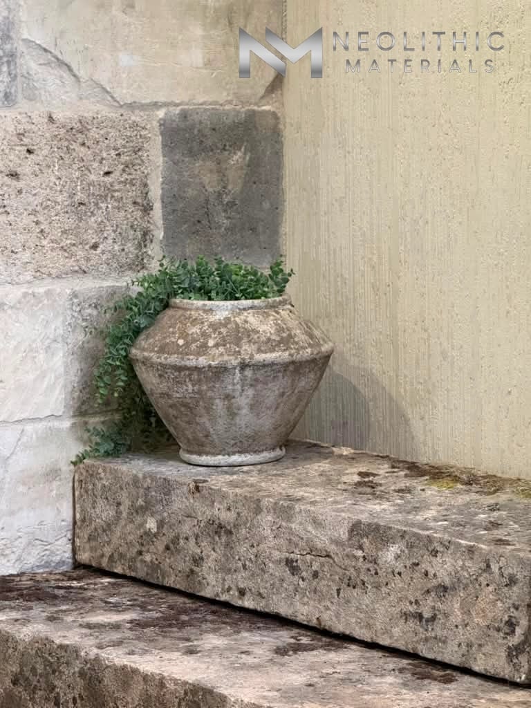 French Antique 18th Century Limestone Stair Treads - Image 8