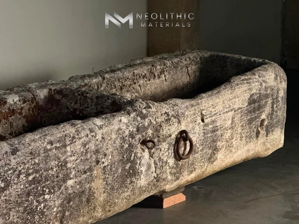 French Antique Limestone Trough - Image 6