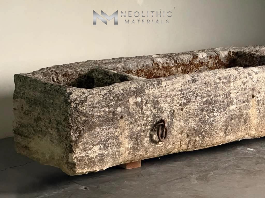French Antique Limestone Trough - Image 8