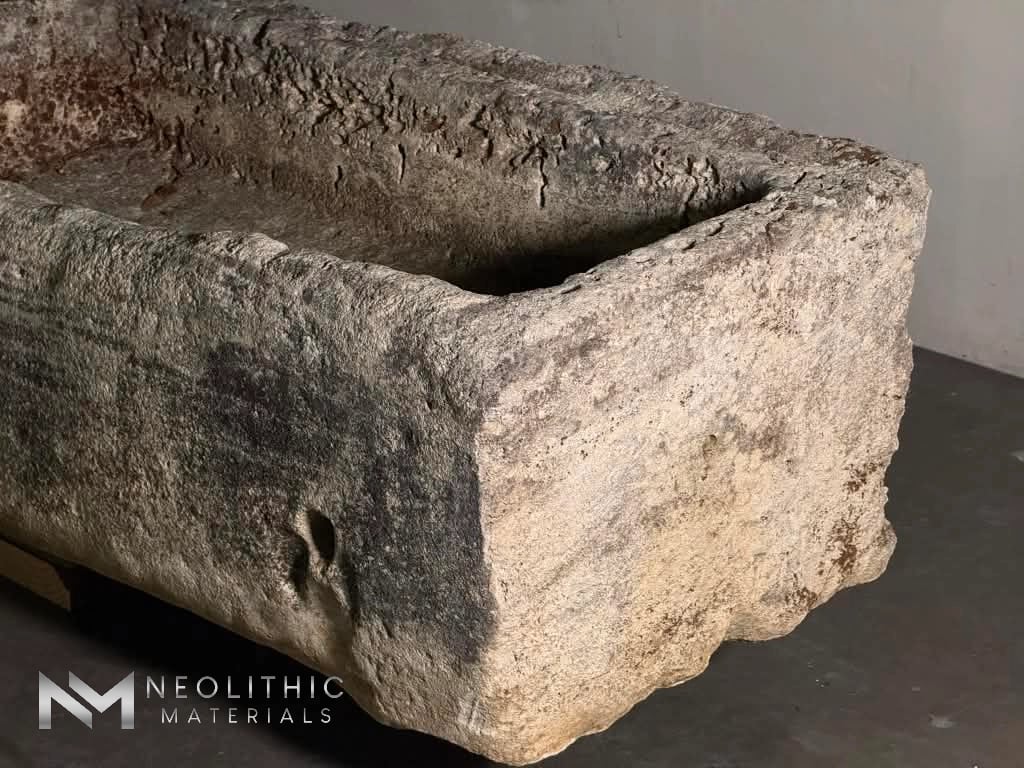 French Antique Limestone Trough - Image 9