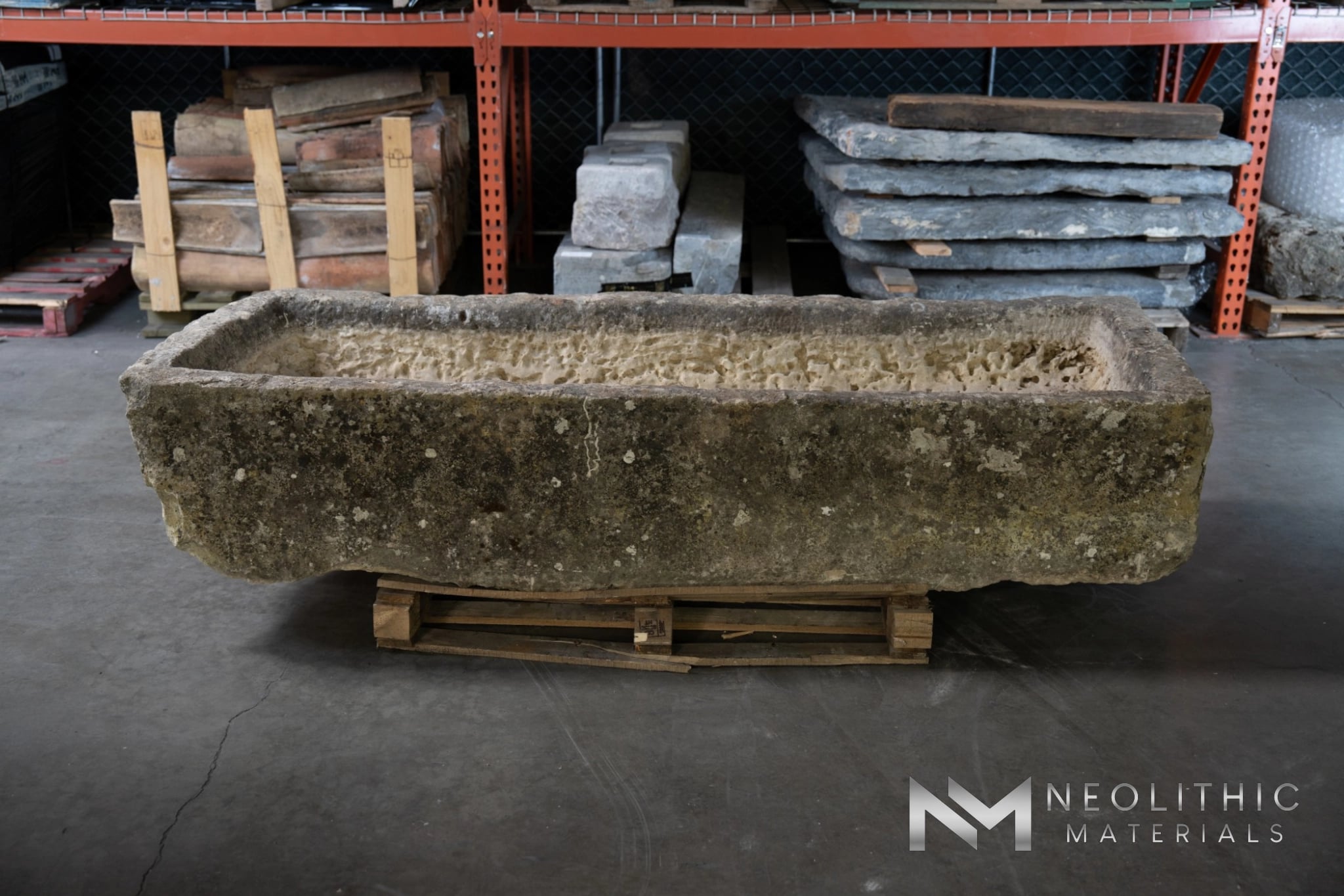 French Antique Limestone Trough
