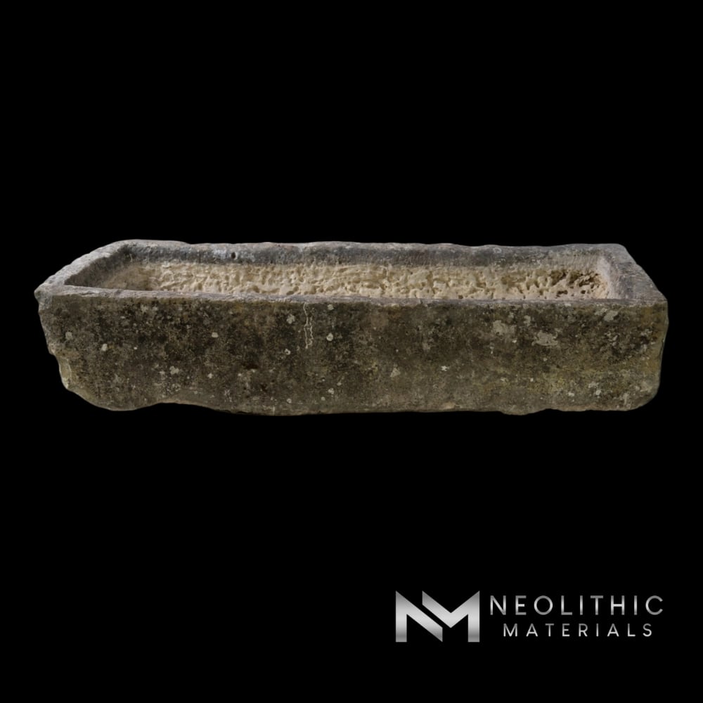 French Antique Limestone Trough