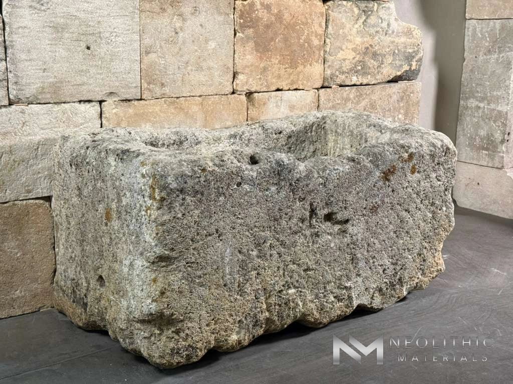 French Antique Limestone Trough - Image 4
