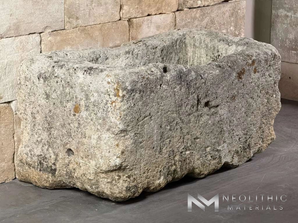 French Antique Limestone Trough - Image 5