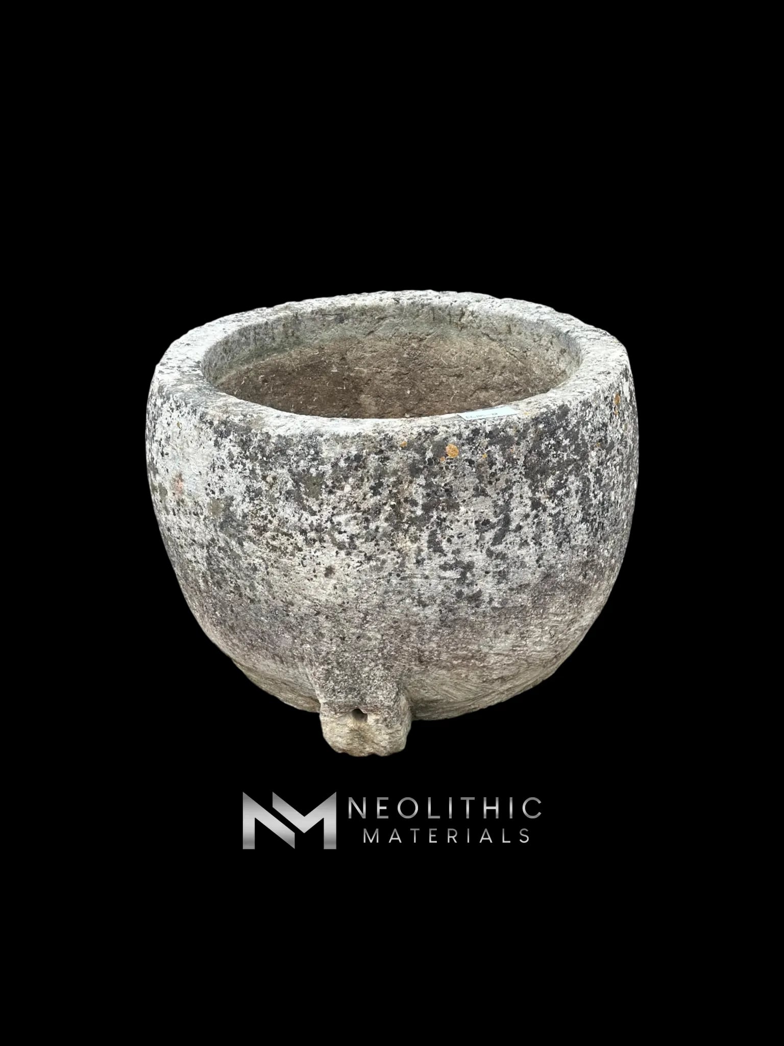 French Antique Limestone Round Trough