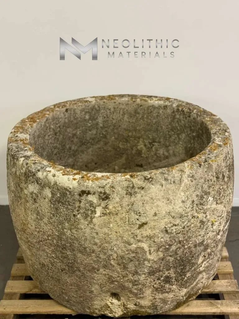 French Antique Limestone Trough - Image 1