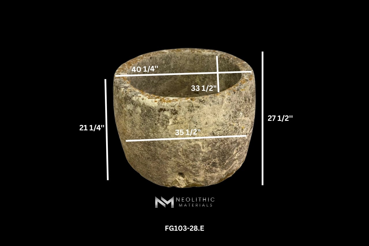 French Antique Limestone Trough - Image 2