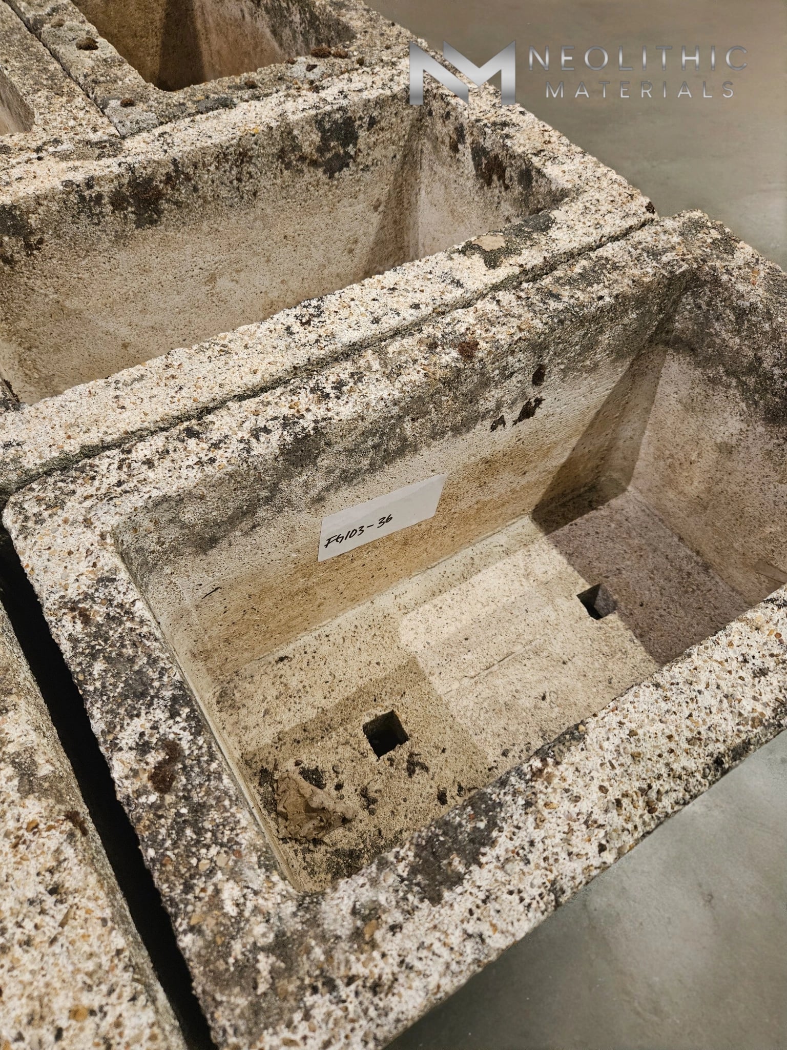 French Antique Limestone Troughs (Set) - Image 4