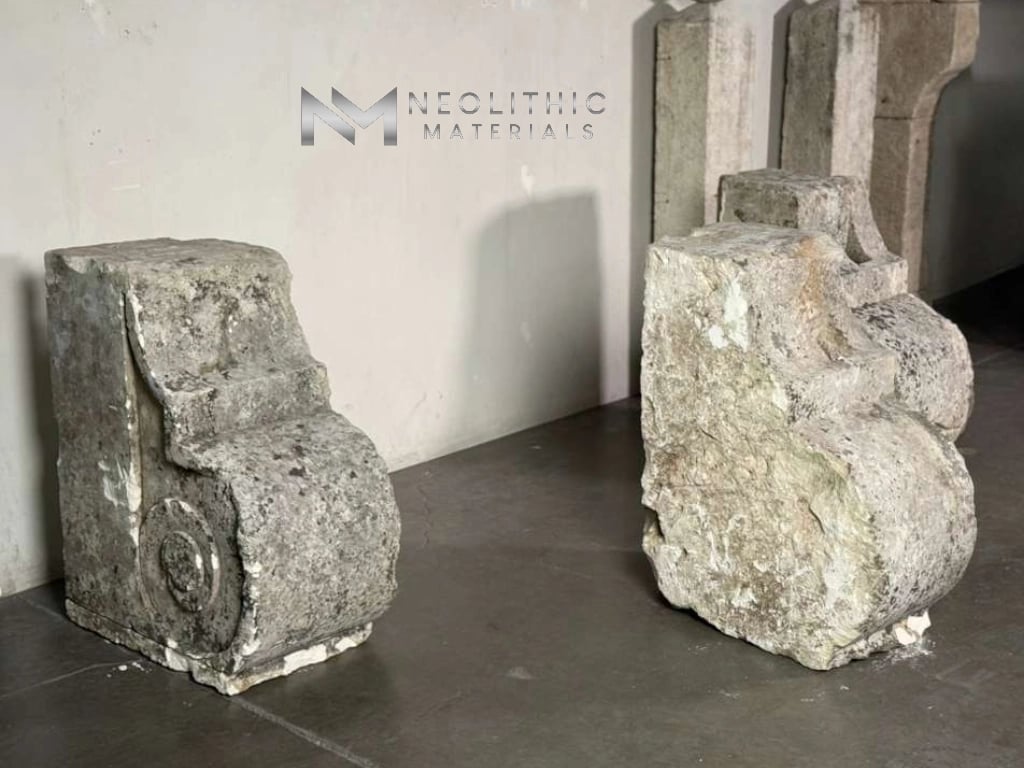French Antique Limestone Corbels - Image 3