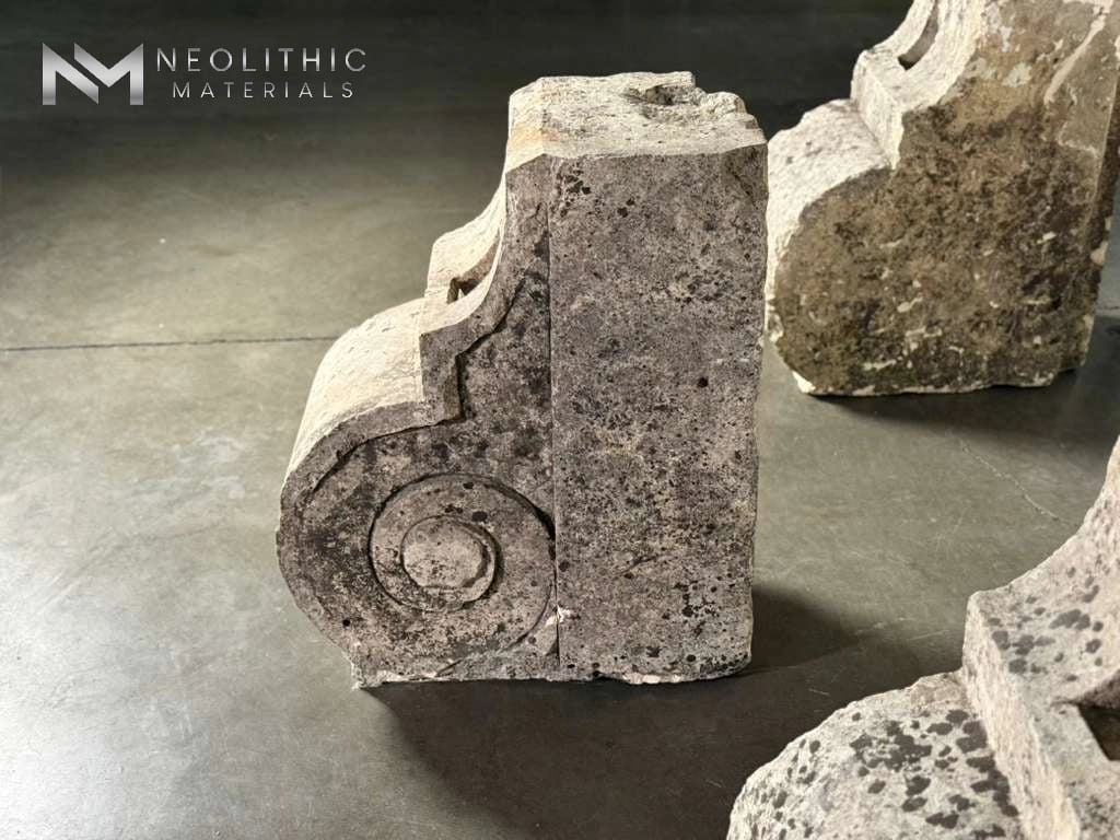 French Antique Limestone Corbels - Image 4