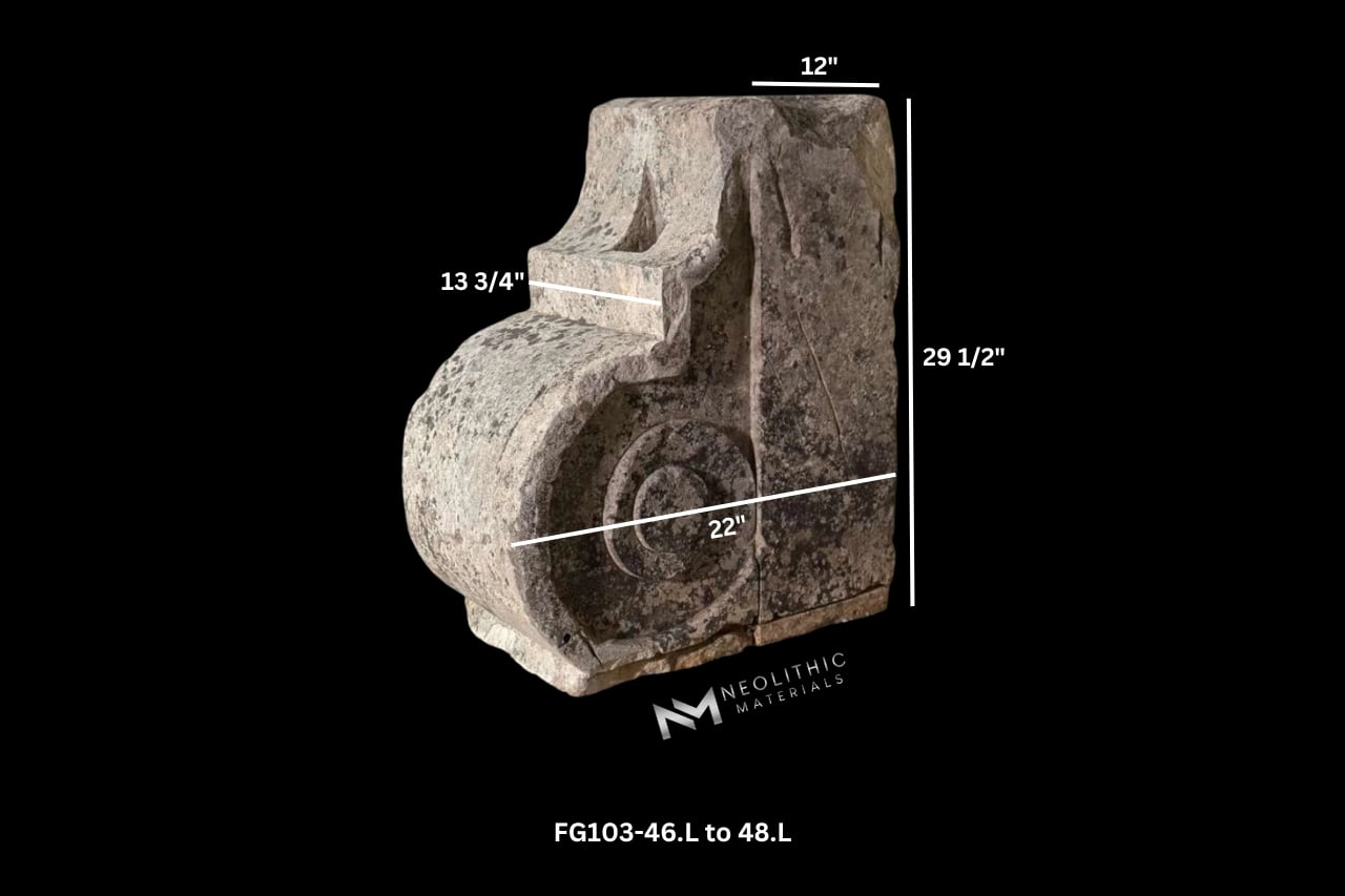 French Antique Limestone Corbels - Image 9