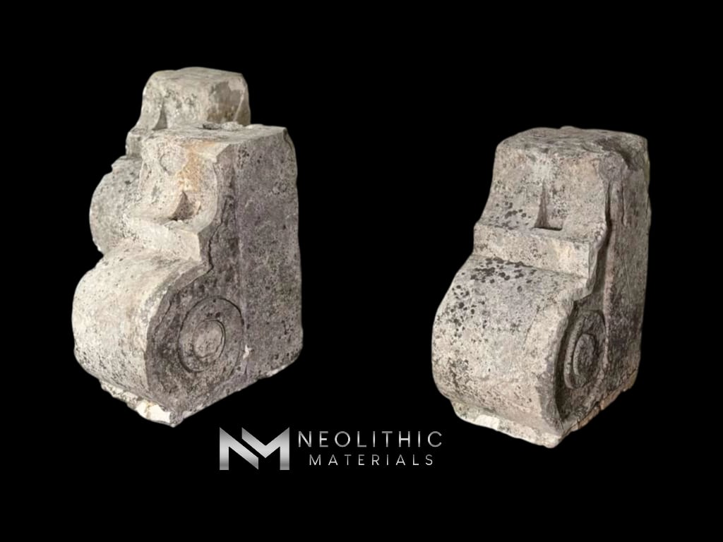 French Antique Limestone Corbels