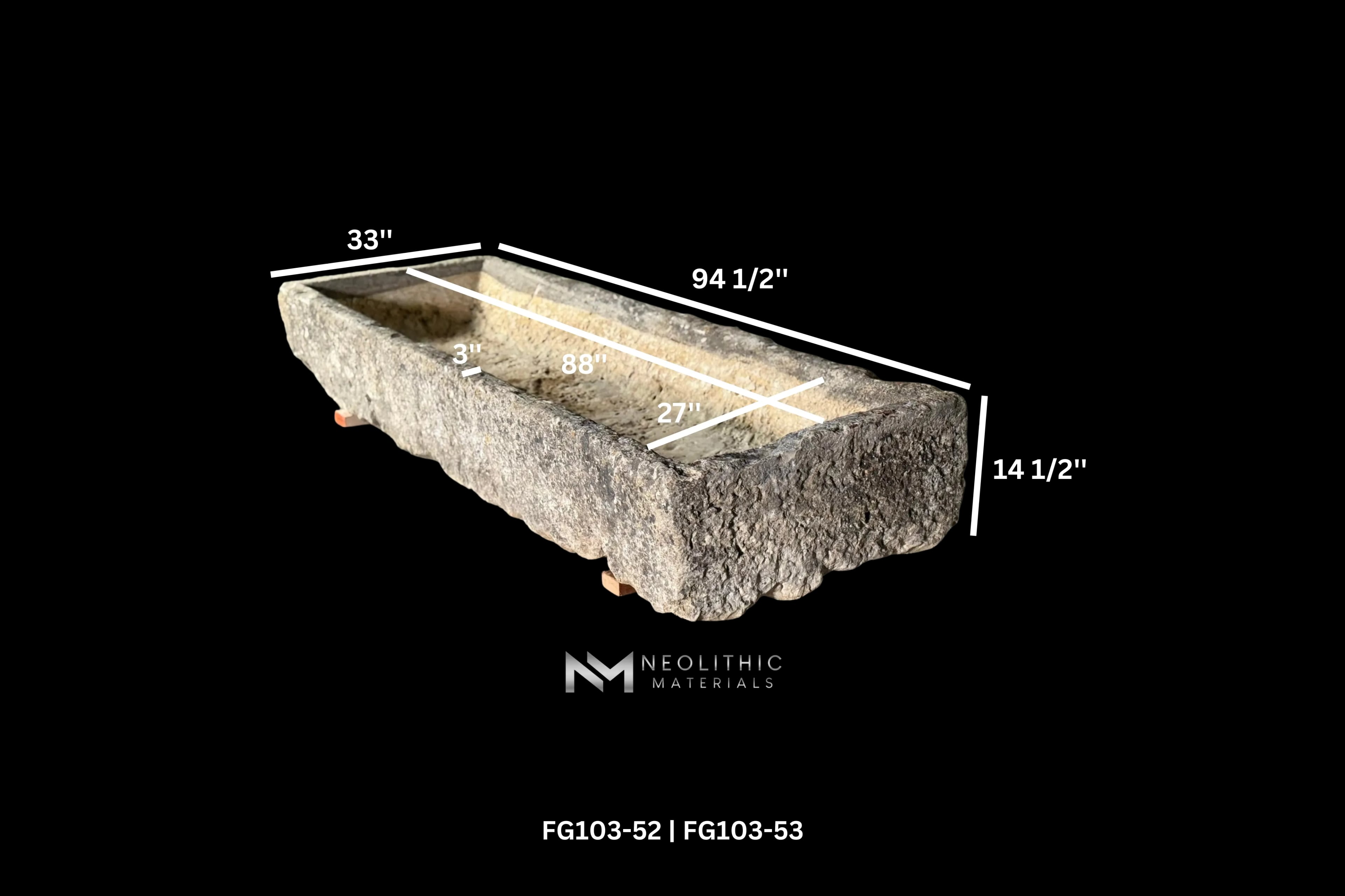 French Antique 18th Century Limestone Trough - Image 12